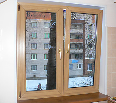 Окно с  ламинацией